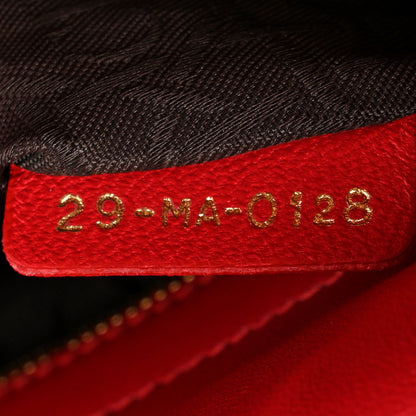 Christian Dior Lambskin Cannage Small Lucky Badges My Lady Dior Red 7 of 13