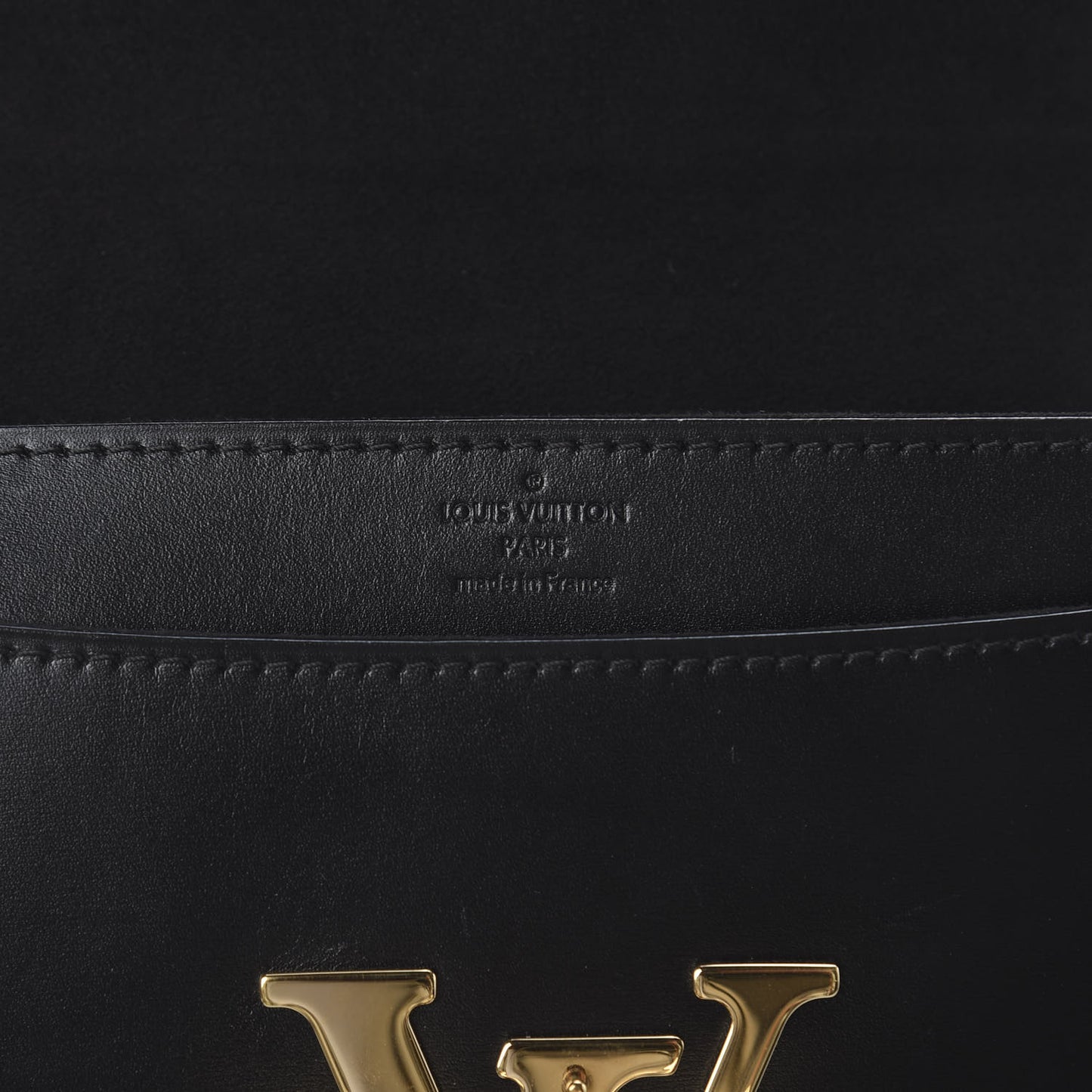 Calfskin Chain Louise MM Black