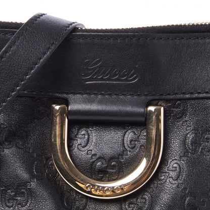 Gucci Guccissima Small D Ring Messenger Black 7 of 9