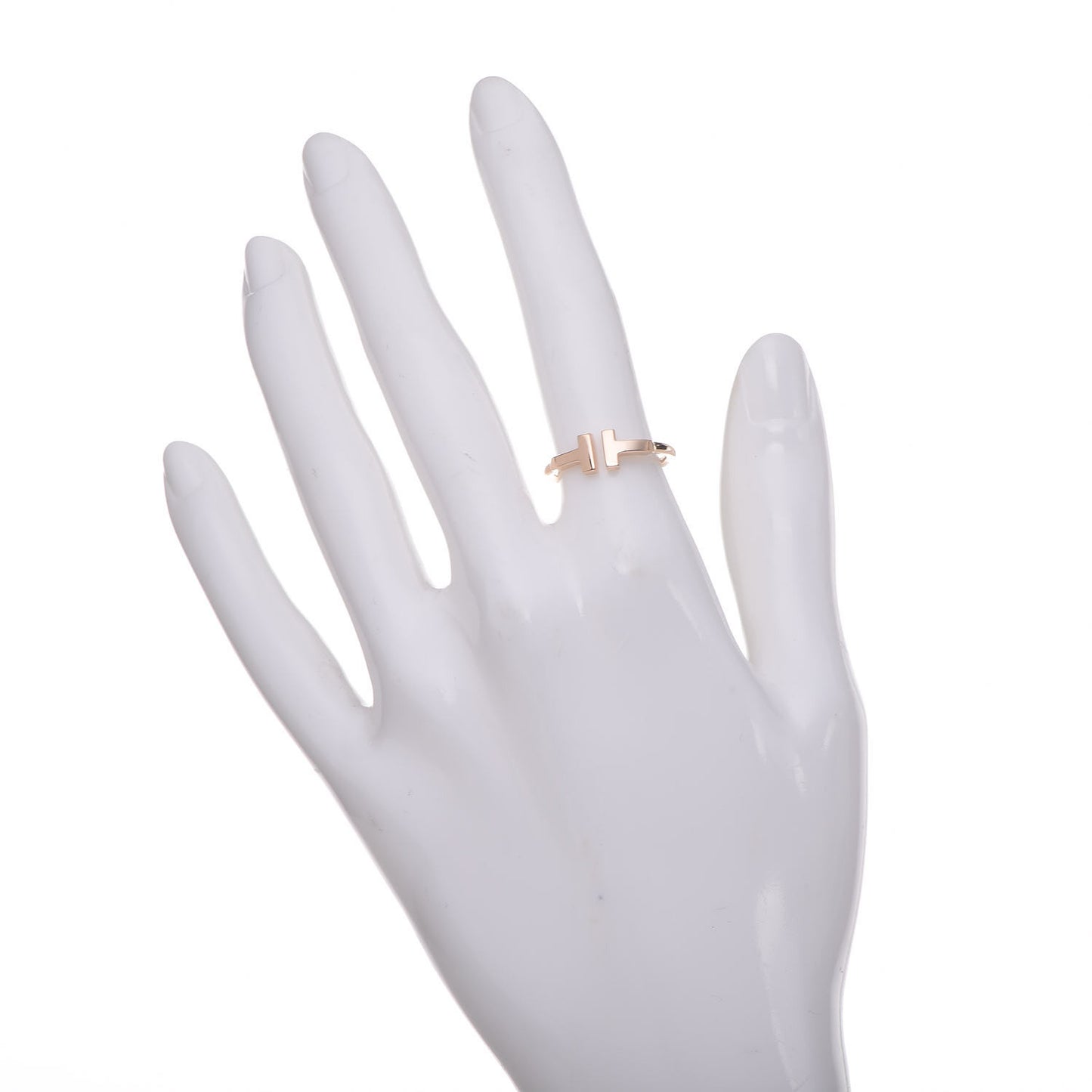 18K Rose Gold T Wire Ring 50 5.5