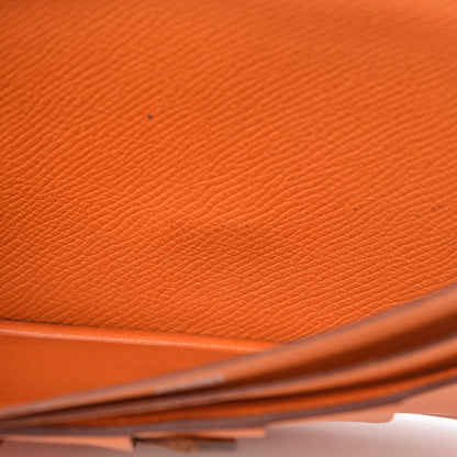 Hermes Epsom Bearn Gusset Wallet Orange 11 of 23