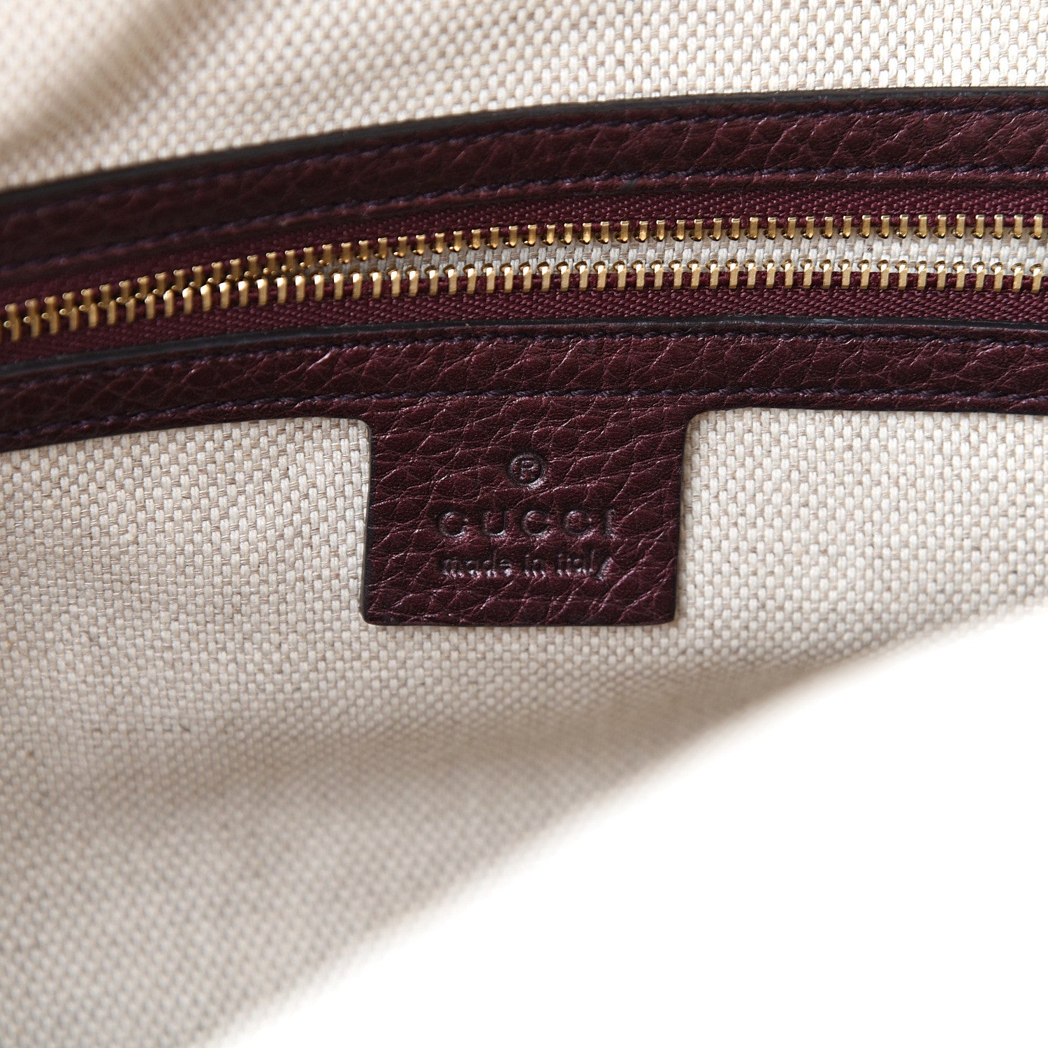 Gucci Metallic Cellarius Calfskin Medium Soho Bowler Classic Burgundy 5 of 10