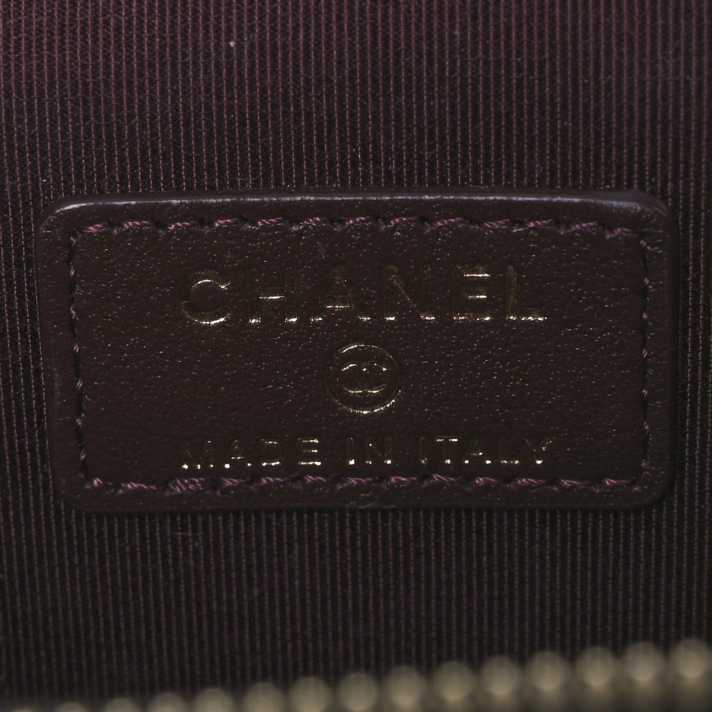 Caviar Quilted Mini Vanity Case With Chain Black
