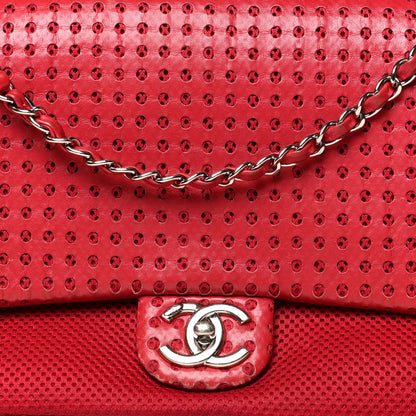Chanel Perforated Lambskin Jumbo Easy Flap 8 of 13