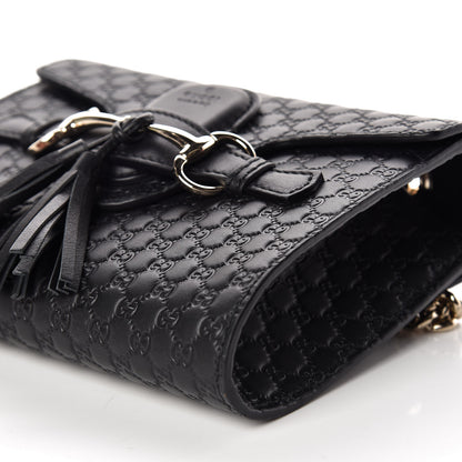 Gucci Microguccissima Mini Emily Shoulder Bag Black 10 of 10