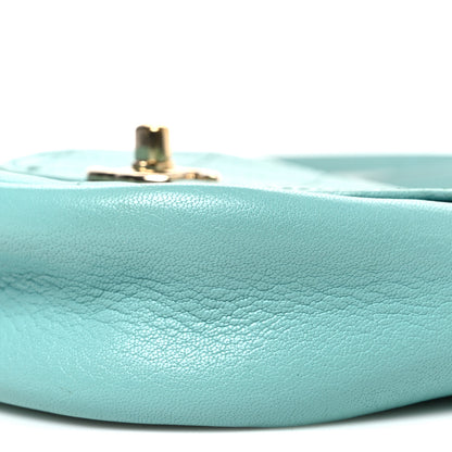 Chanel Goatskin Stitched Casual Trip Messenger Flap Light Blue 9 of 10