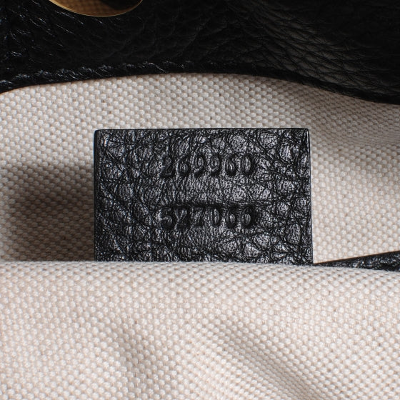 Gucci Leather Large Ride Shoulder Bag Black 6 of 7