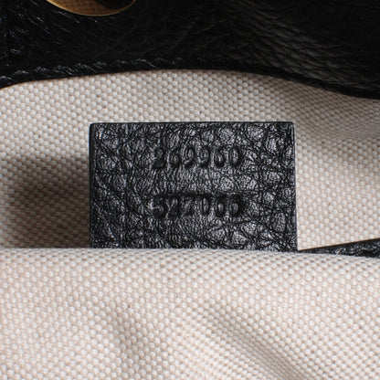 Gucci Leather Large Ride Shoulder Bag Black 6 of 7