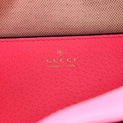 Gucci GG Supreme Monogram Textured Dollar Calfskin Web Ophidia Small Crossbody Bag Beige Ebony Fuchsia 6 of 10