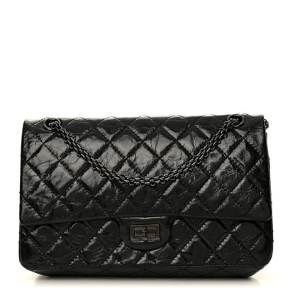 Chanel Glazed Calfskin Quilted 2.55 Reissue 226 Flap So Black 1 of 10
