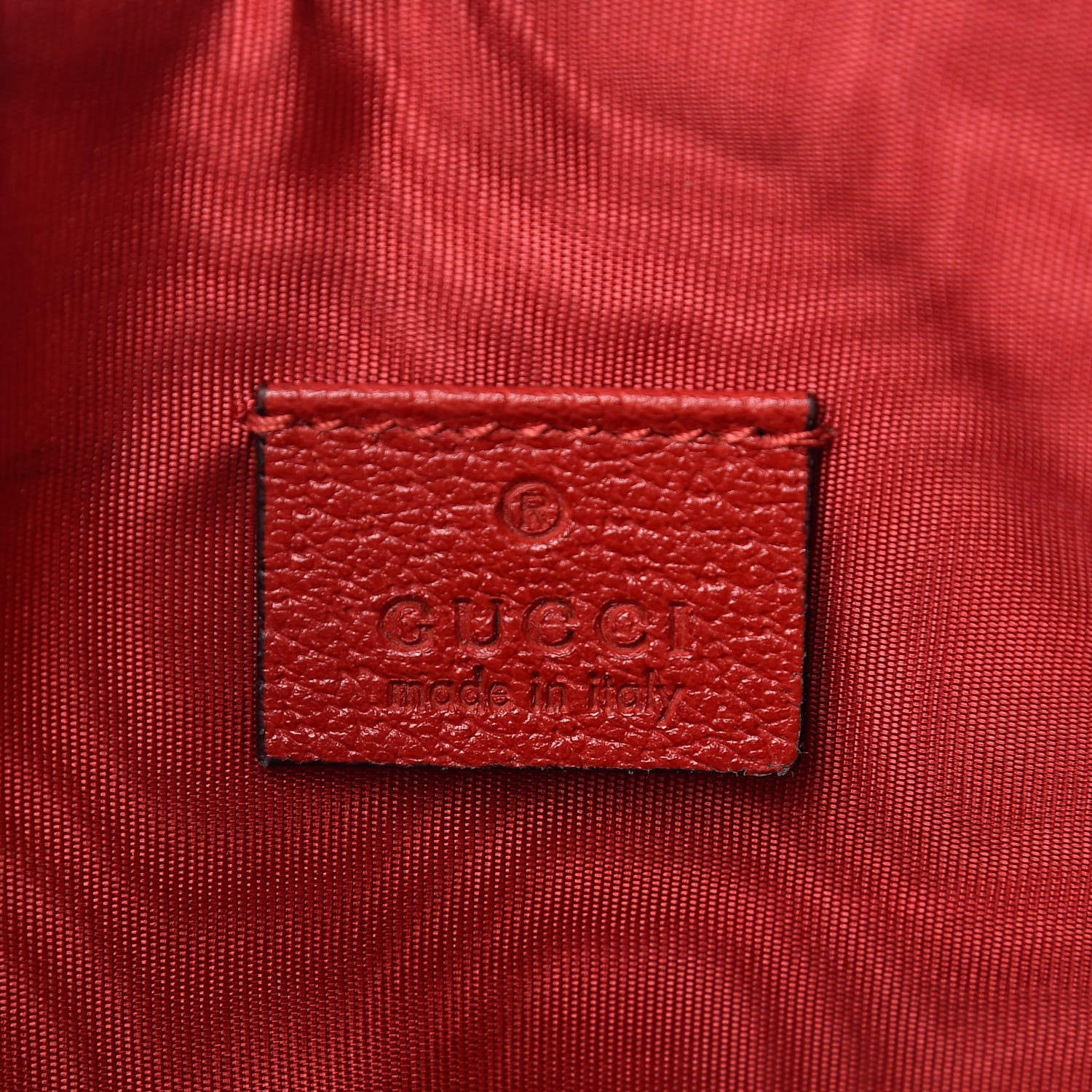 Gucci Canvas Sylvie Stripe Logo Zip Pouch Mystic White Hibiscus Red Maritime 6 of 7