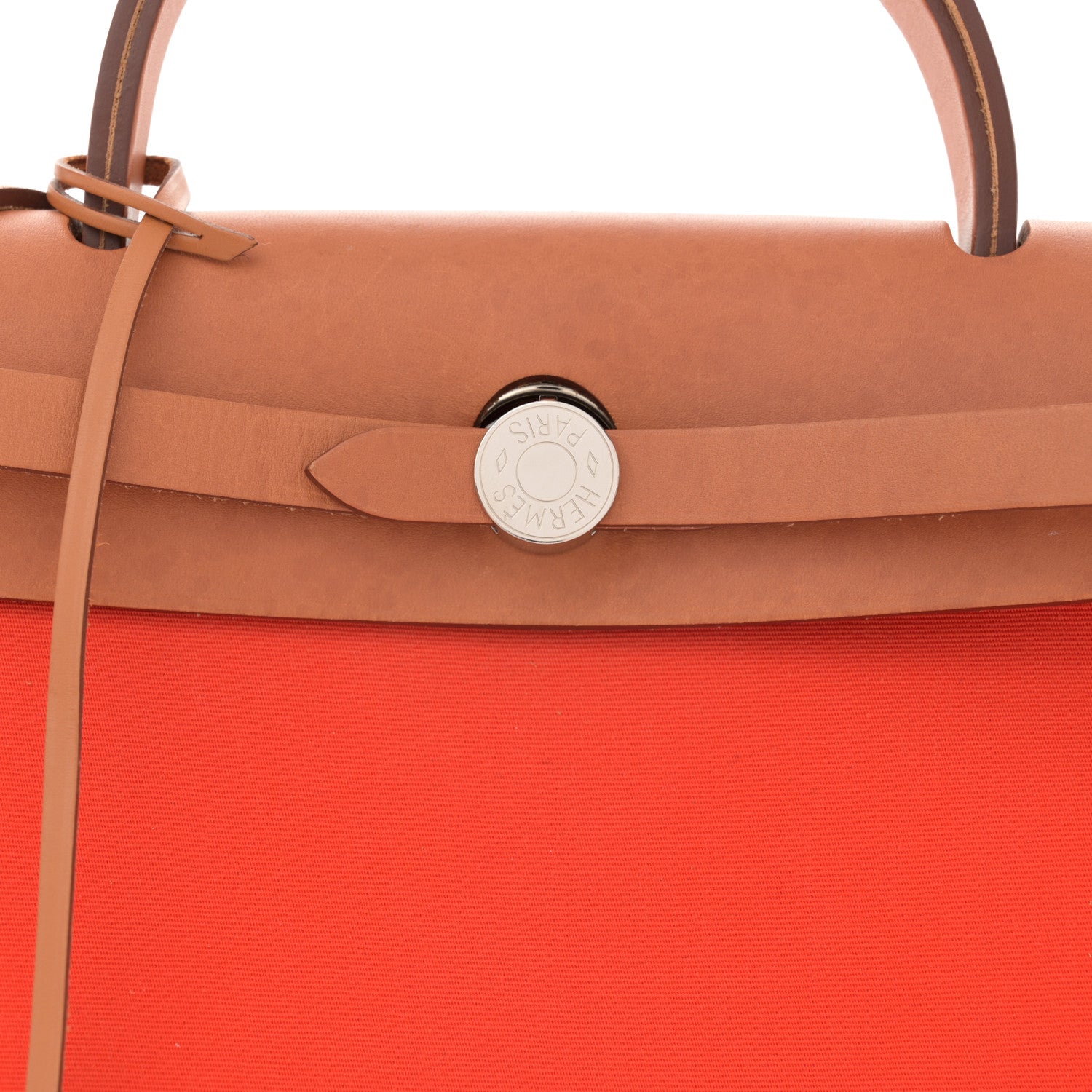 Hermes Vache Hunter Toile Herbag Zip 31 PM Orange 9 of 16
