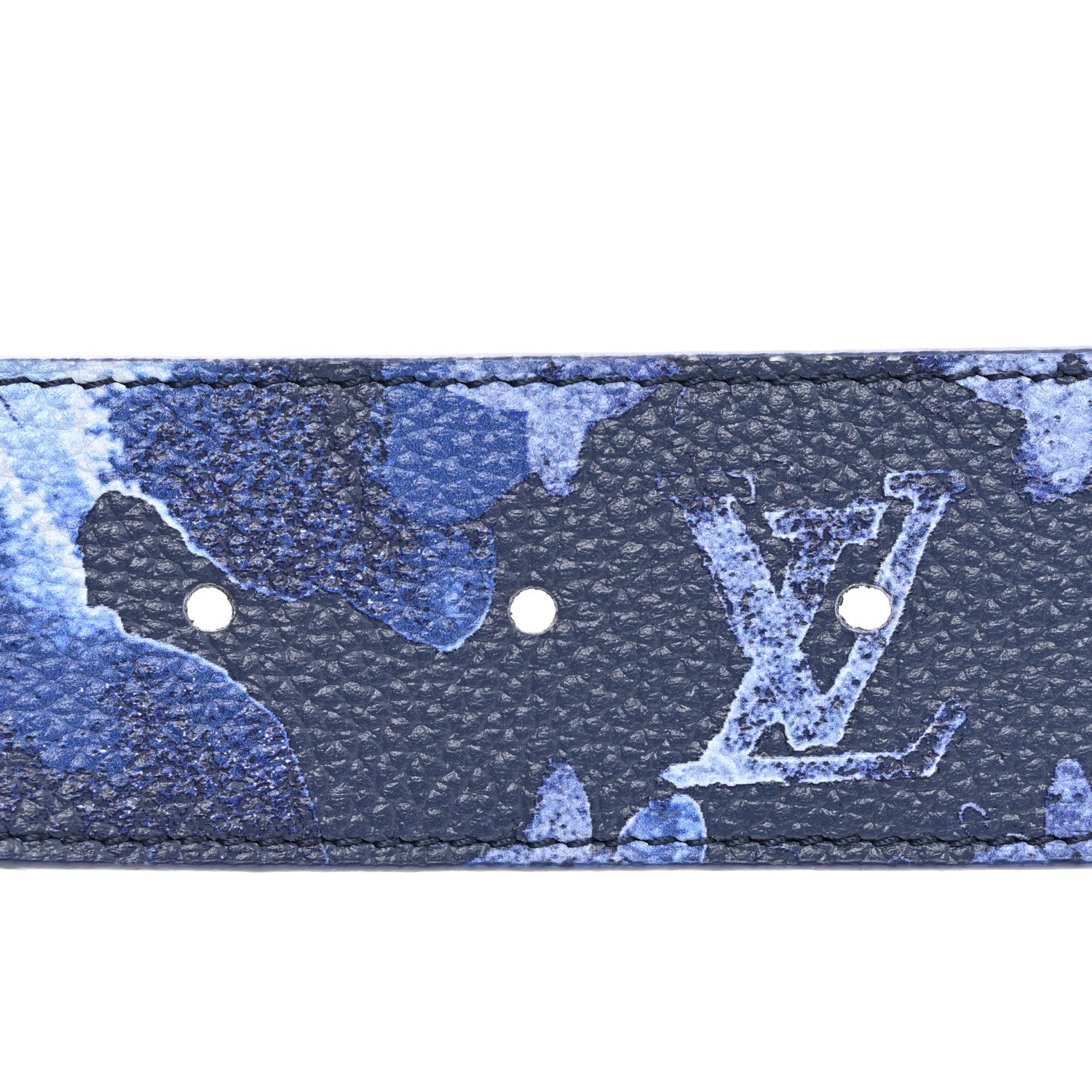 Louis Vuitton Monogram Watercolor 40mm Reversible LV Initiales Belt 100 40 Blue 4 of 6