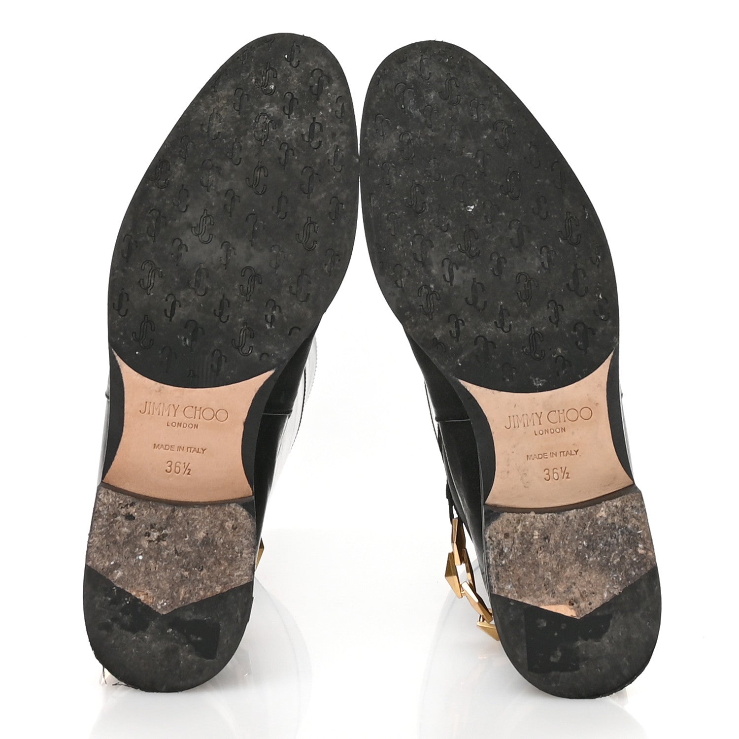 Jimmy Choo Calfskin Nell Tall Boots 36.5 Black 6 of 8