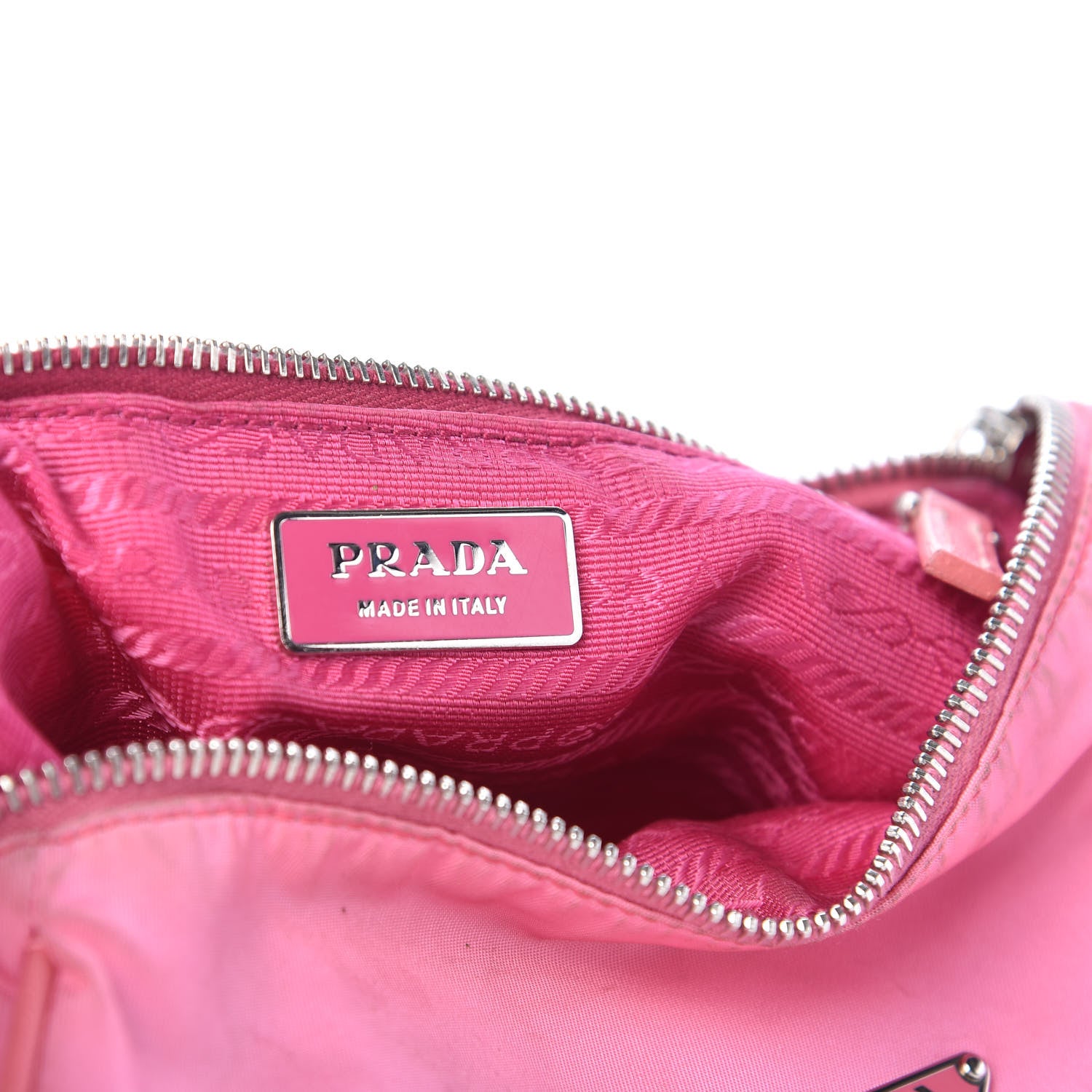 Prada Tessuto Nylon Shoulder Bag Begonia 6 of 11