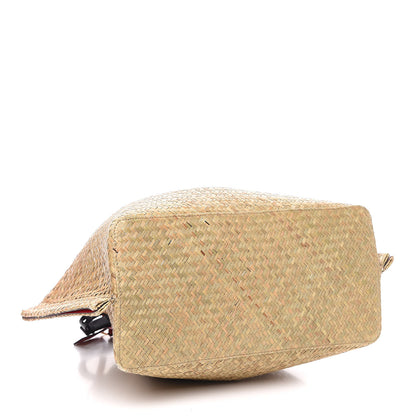 Valentino Garavani Raffia Medium Vlogo Escape Shopper Natural Black Rouge 5 of 11