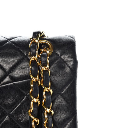 Chanel Lambskin Quilted Small Double Flap Black 9 of 14
