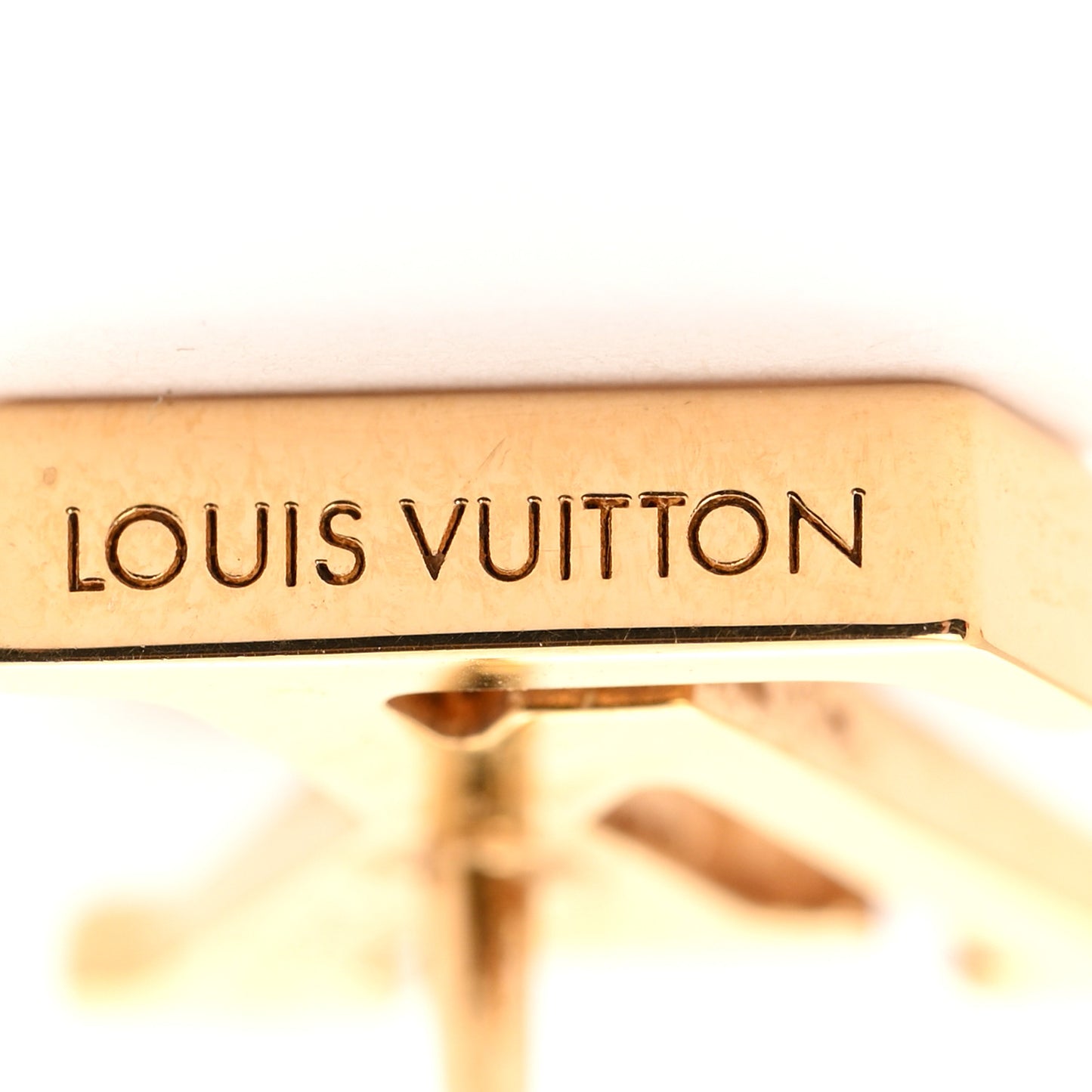 Metal LV Iconic Earrings Gold
