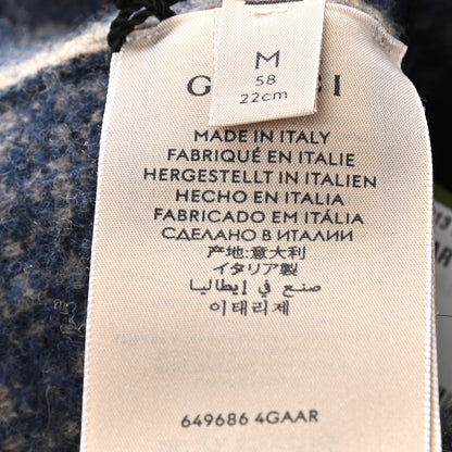 Gucci Wool Knit Beanie Hat M Royal Blue 4 of 5