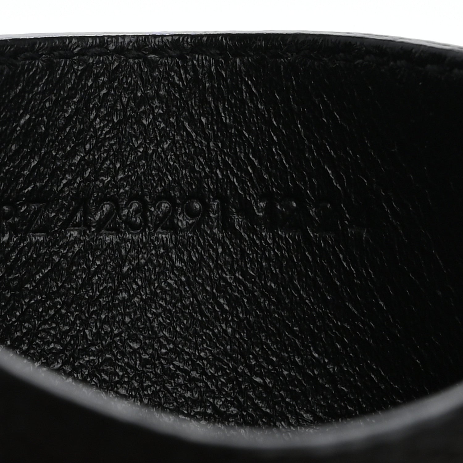 Saint Laurent Grain De Poudre Matelasse Chevron Monogram Credit Card Case Black 7 of 10