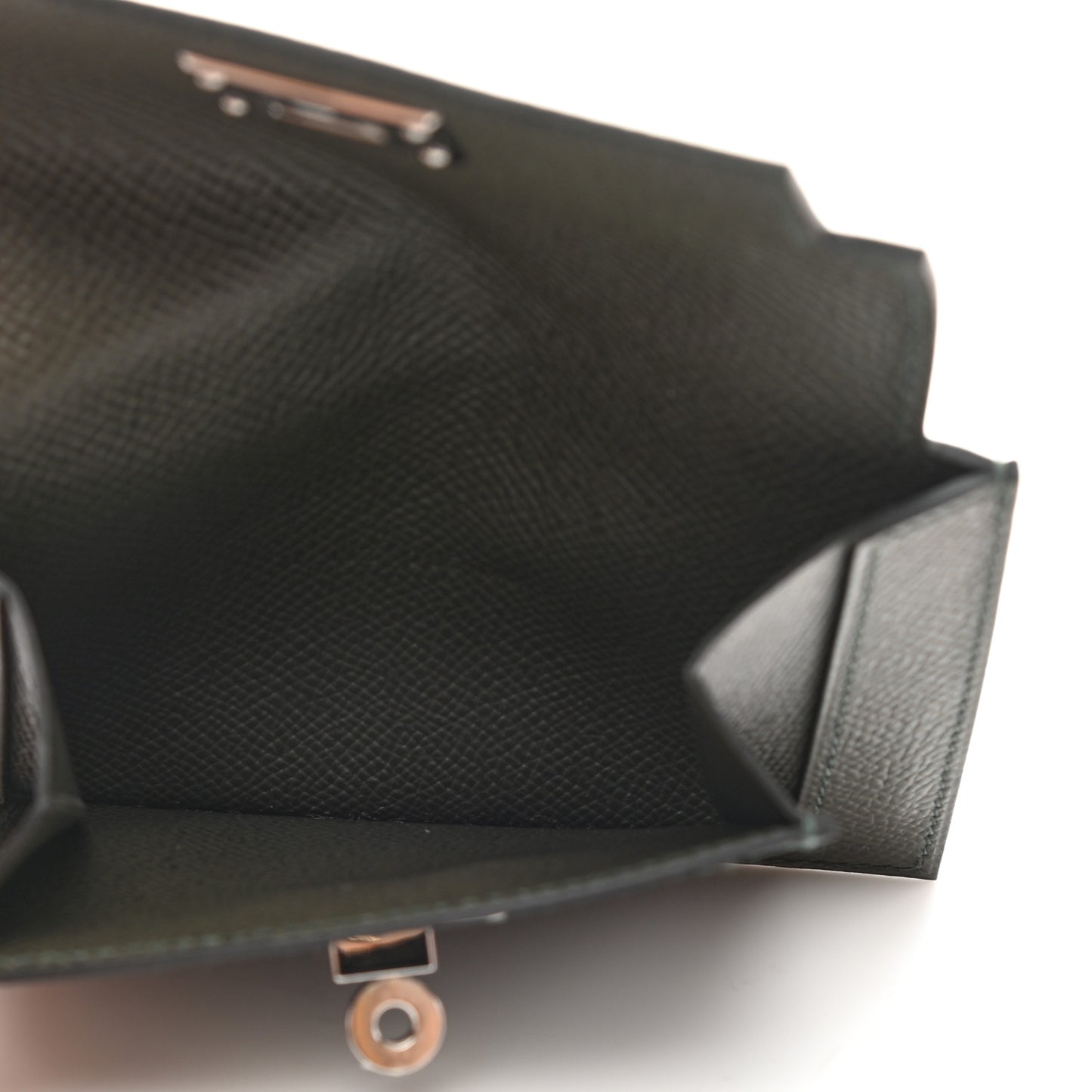 Epsom Kelly Pocket Compact Wallet Vert De Gris