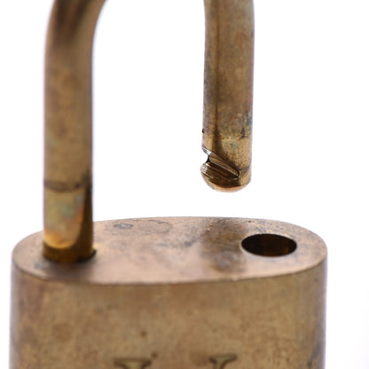 Louis Vuitton Brass Lock and 2 Keys Set #306 4 of 6