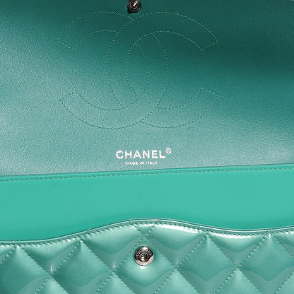 Chanel Patent Jumbo Double Flap Green 8 of 18