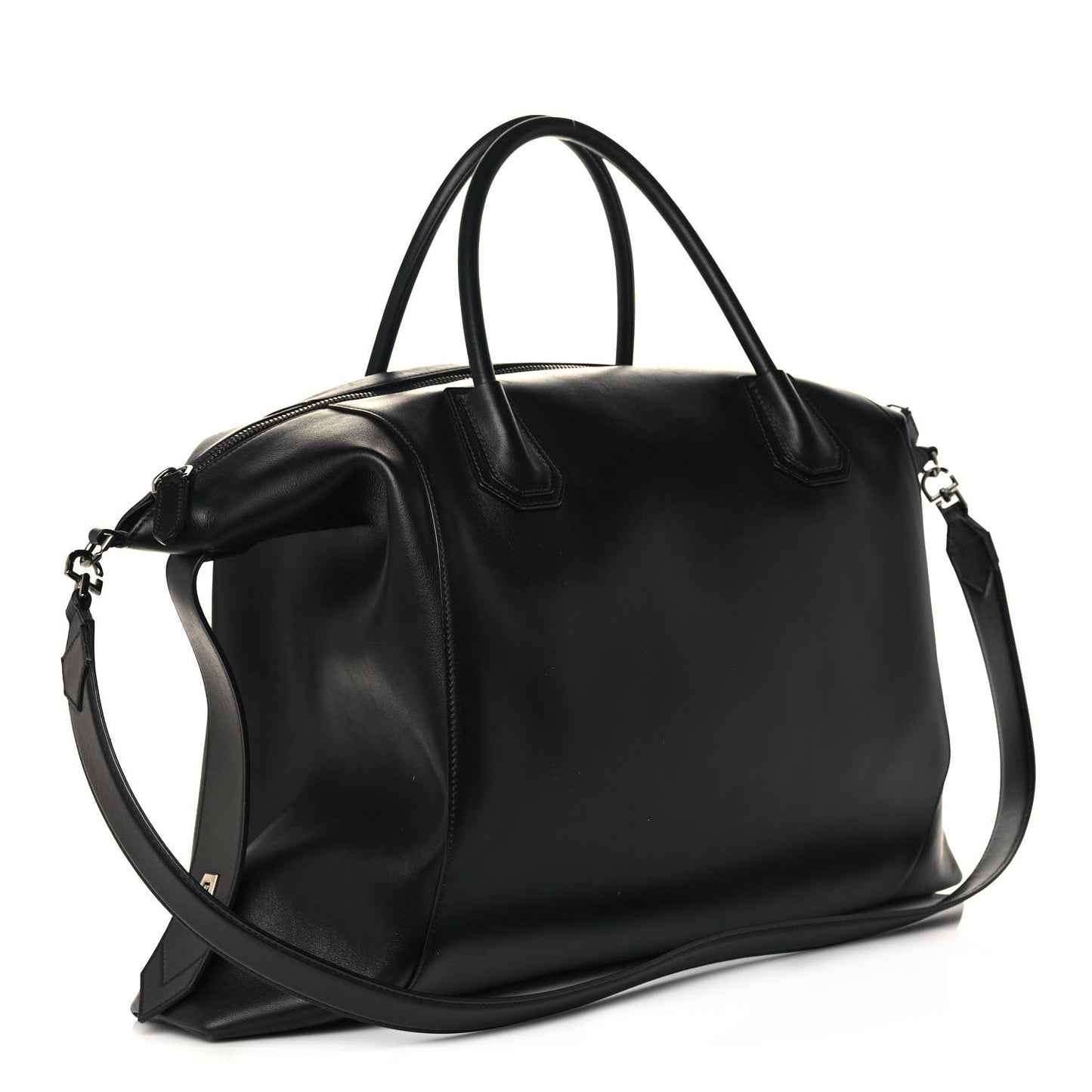 Smooth Calfskin Large Soft Antigona Black