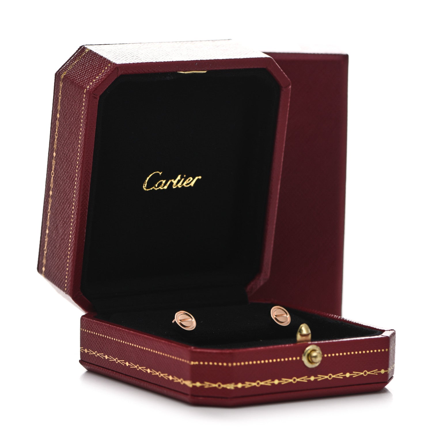 Cartier 18K Pink Gold LOVE Earrings 4 of 4