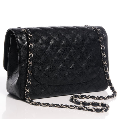 Chanel Caviar Quilted Jumbo Double Flap Black 3 of 9