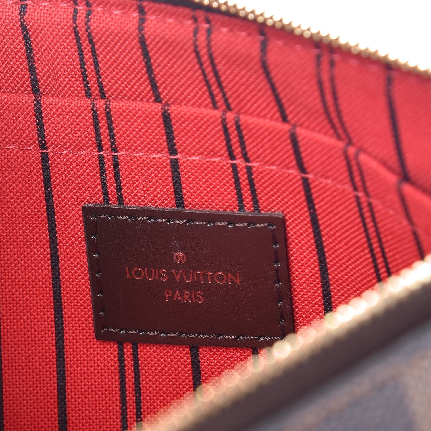 Louis Vuitton Damier Ebene Neverfull MM GM Pochette 6 of 8