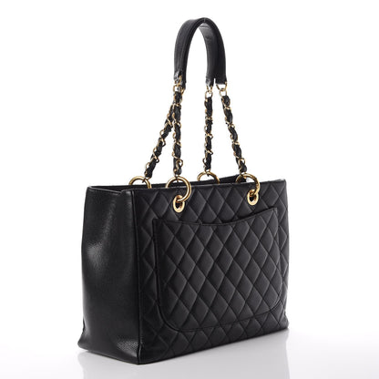 Chanel Caviar Quilted Grand Shopping Tote GST Black 3 of 12