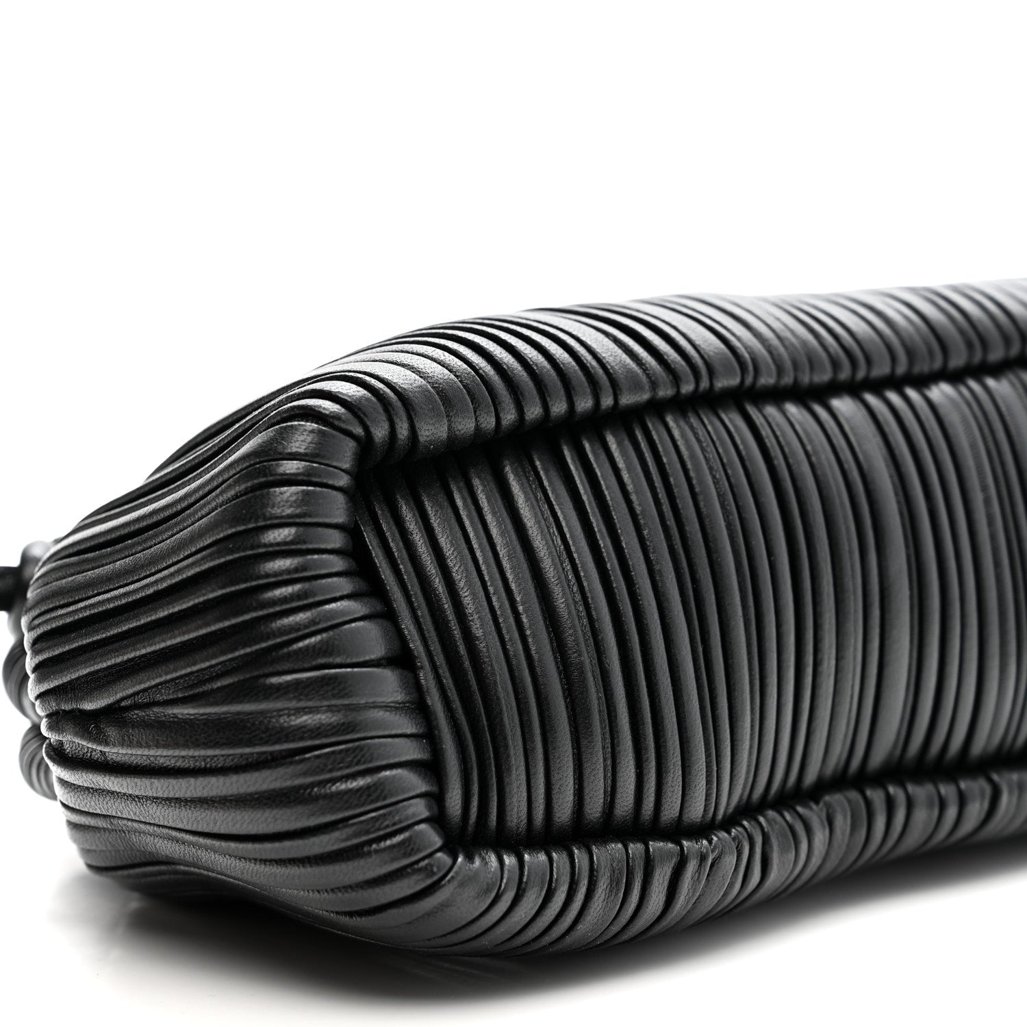 Mansur Gavriel Lambskin Pleated Baci Bag  Black 8 of 9