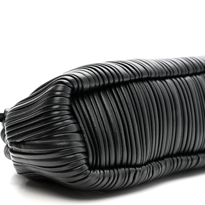 Mansur Gavriel Lambskin Pleated Baci Bag  Black 8 of 9