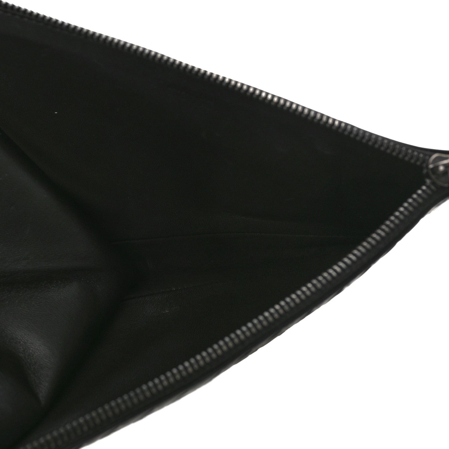 Bottega Veneta Nappa Intrecciato Flat Zip Pouch Black 5 of 8