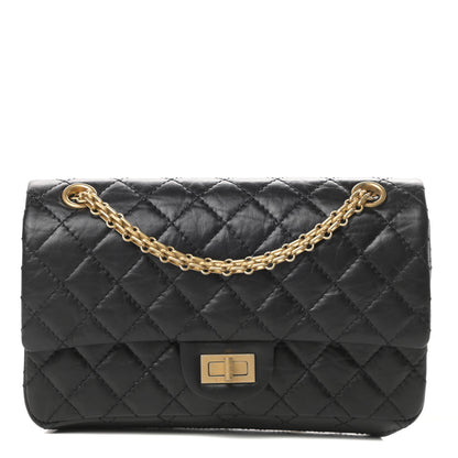 Chanel Aged Calfskin Quilted 2.55 Reissue 225 Flap Black 1 of 16