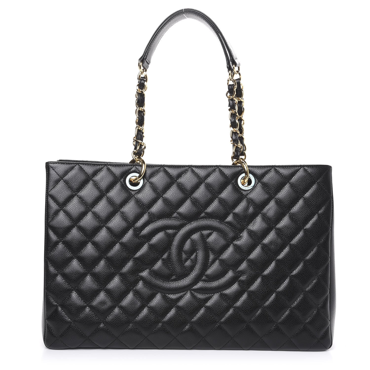 Chanel Caviar Quilted XL Grand Shopping Tote GST Black 1 of 11