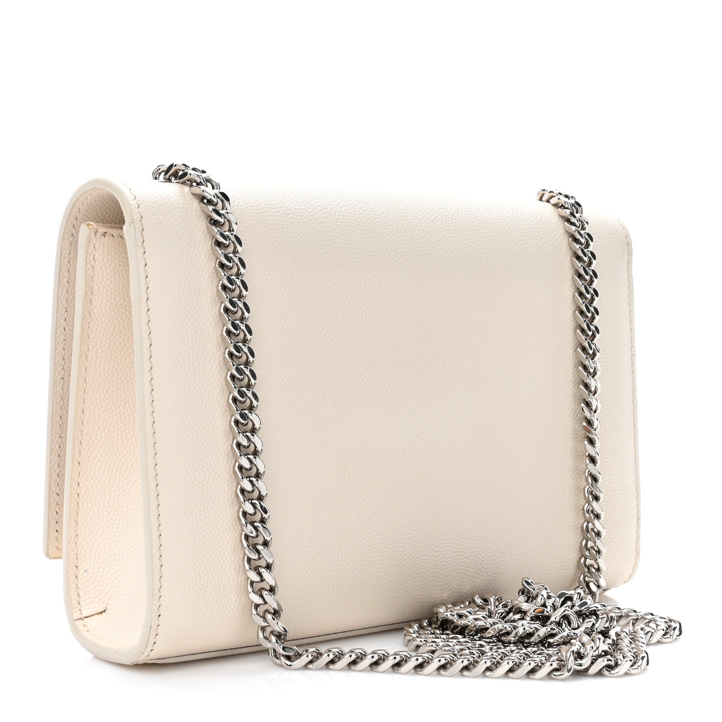 Grain De Poudre Small Monogram Kate Satchel Blanc Vintage