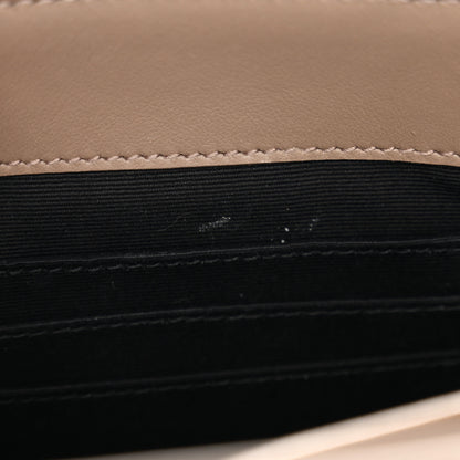 Saint Laurent Calfskin Y Quilted Monogram Toy Loulou Crossbody Bag Taupe 8 of 12