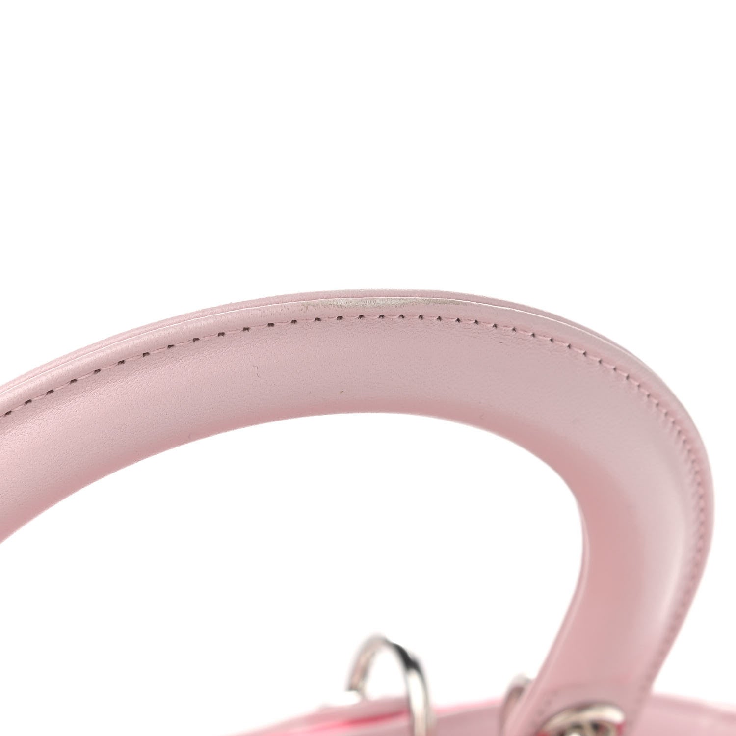 Christian Dior Lambskin Cannage Medium Tri-Color Lady Dior Fuchsia 13 of 14