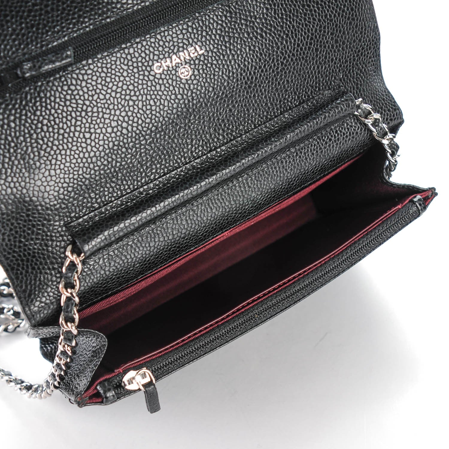 Chanel Caviar Quilted Wallet On Chain WOC Black 4 of 8
