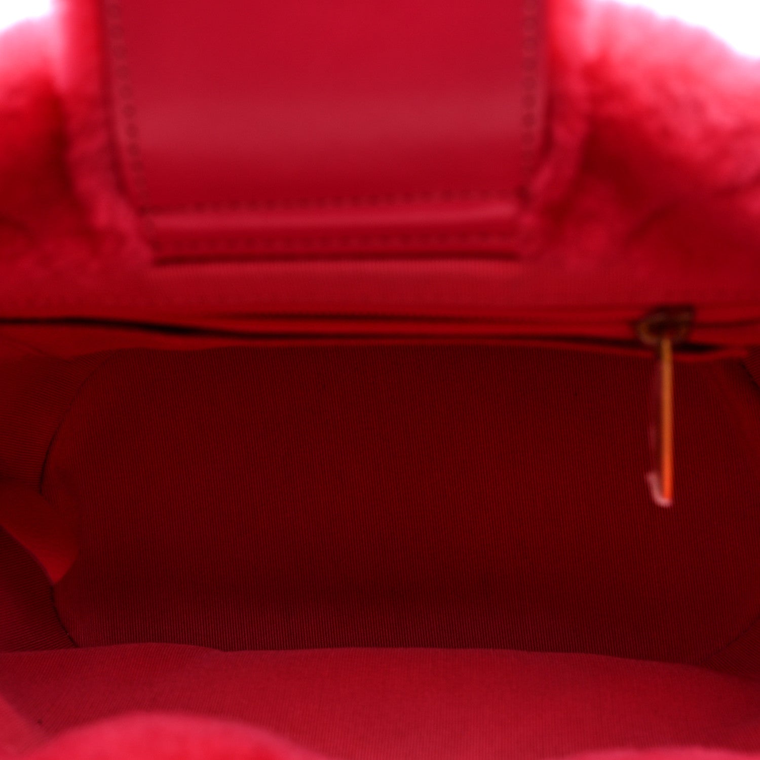 Chanel Shearling Quilted Bucket Bag Fuchsia 5 of 10