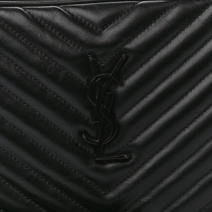Saint Laurent Calfskin Matelasse Monogram Monochrome Lou Camera Bag Black 8 of 10