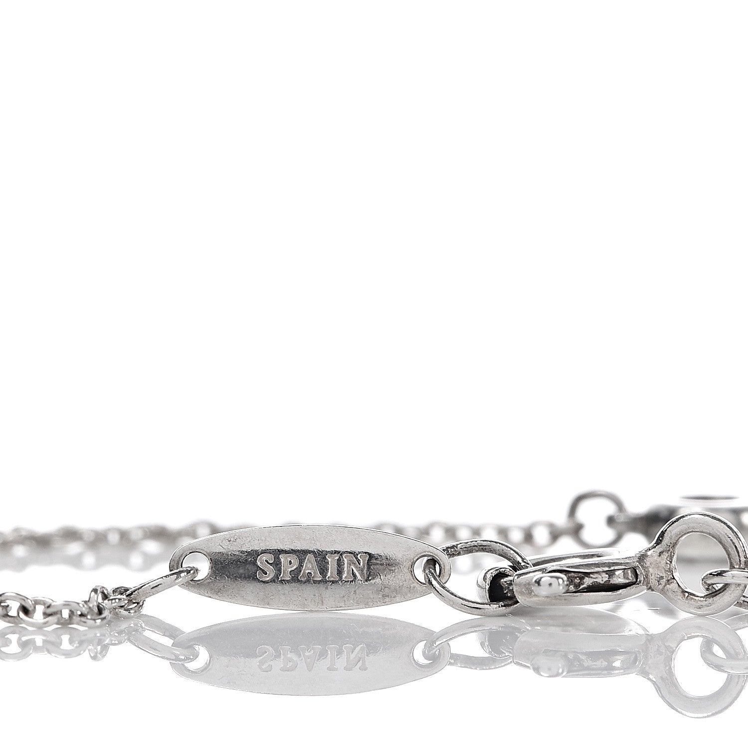 Tiffany Sterling Silver Diamond .05ct Elsa Peretti Diamonds by the Yard Bracelet 4 of 7