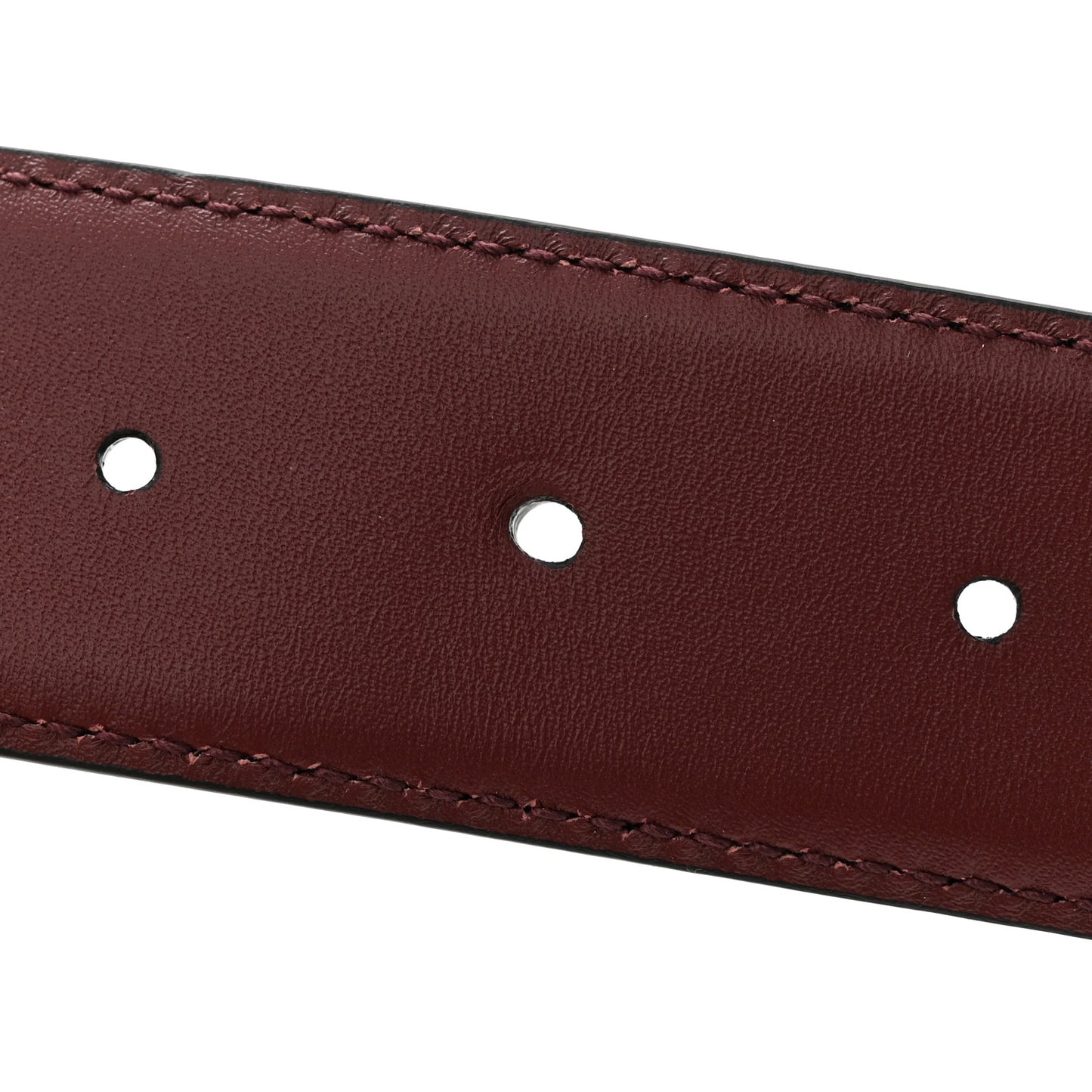 Moon Calfskin Square G Reversible 35mm Belt 110 44 Black Brown