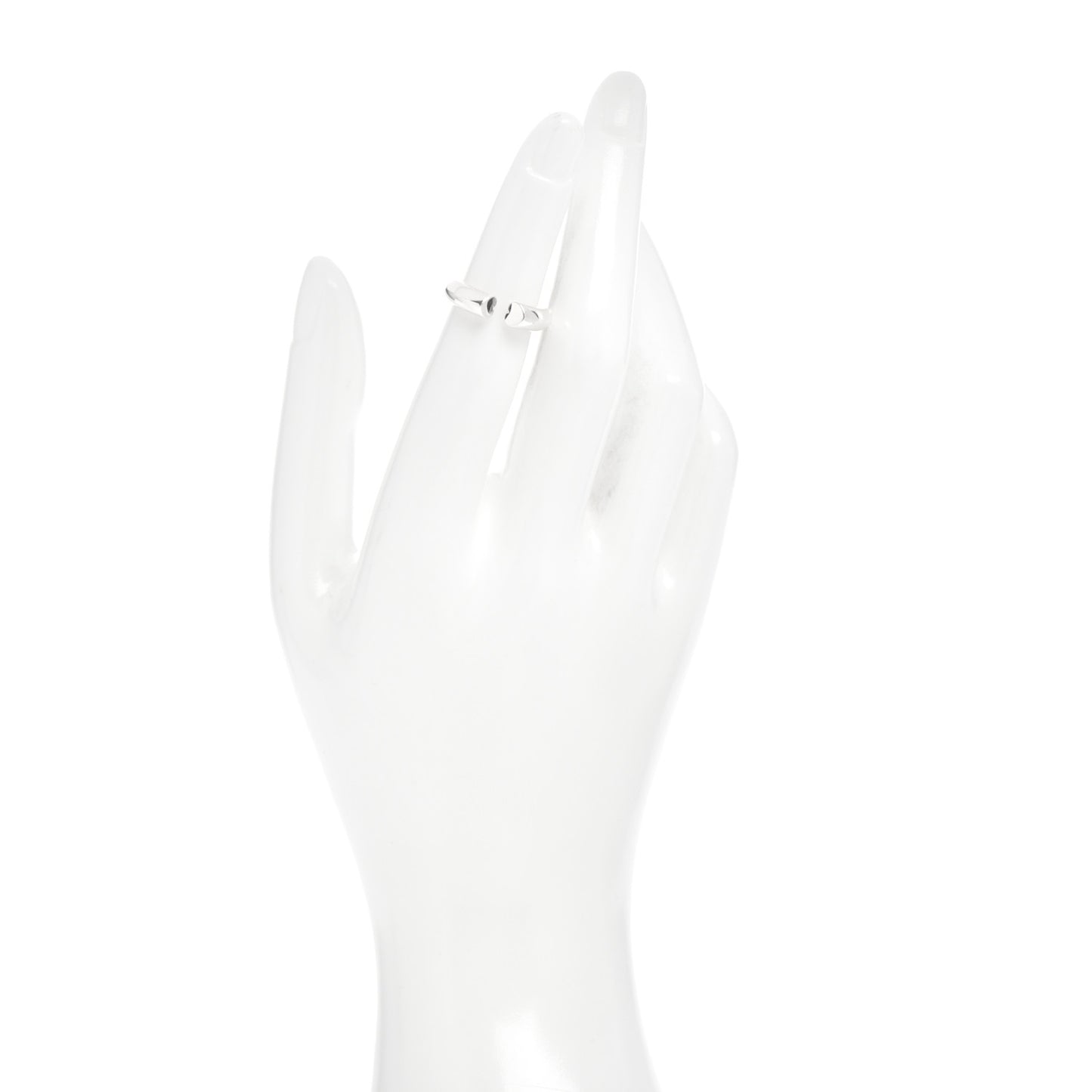 Sterling Silver Paloma Picasso Double Modern Heart Open Ring 53 6.5