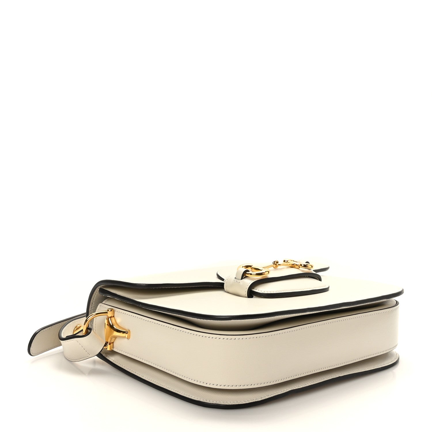 Gucci Azalea Calfskin Horsebit 1955 Shoulder Bag Mystic White 4 of 10