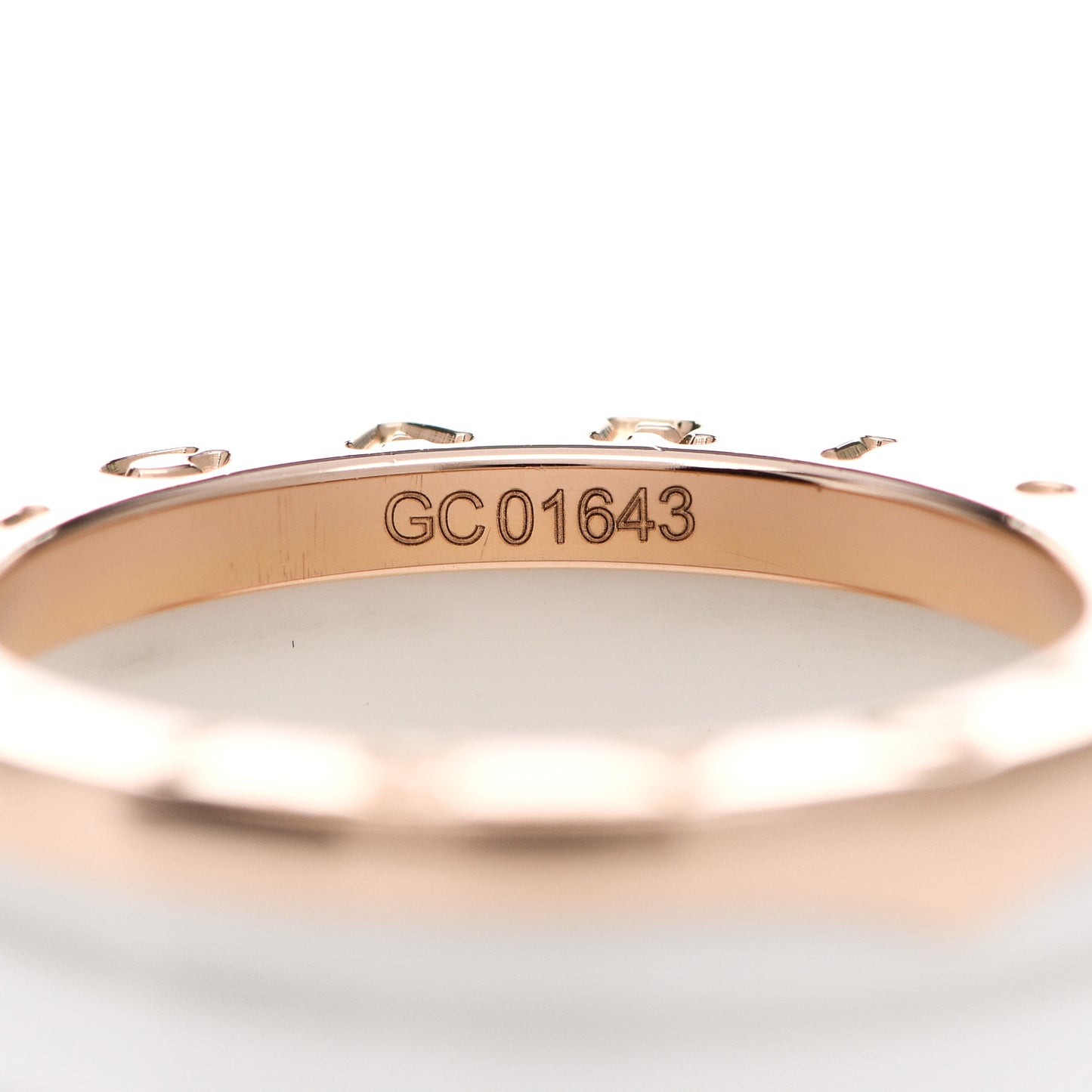18K Rose Gold White Ceramic B.Zero1 Four-Band Ring 53 6.25