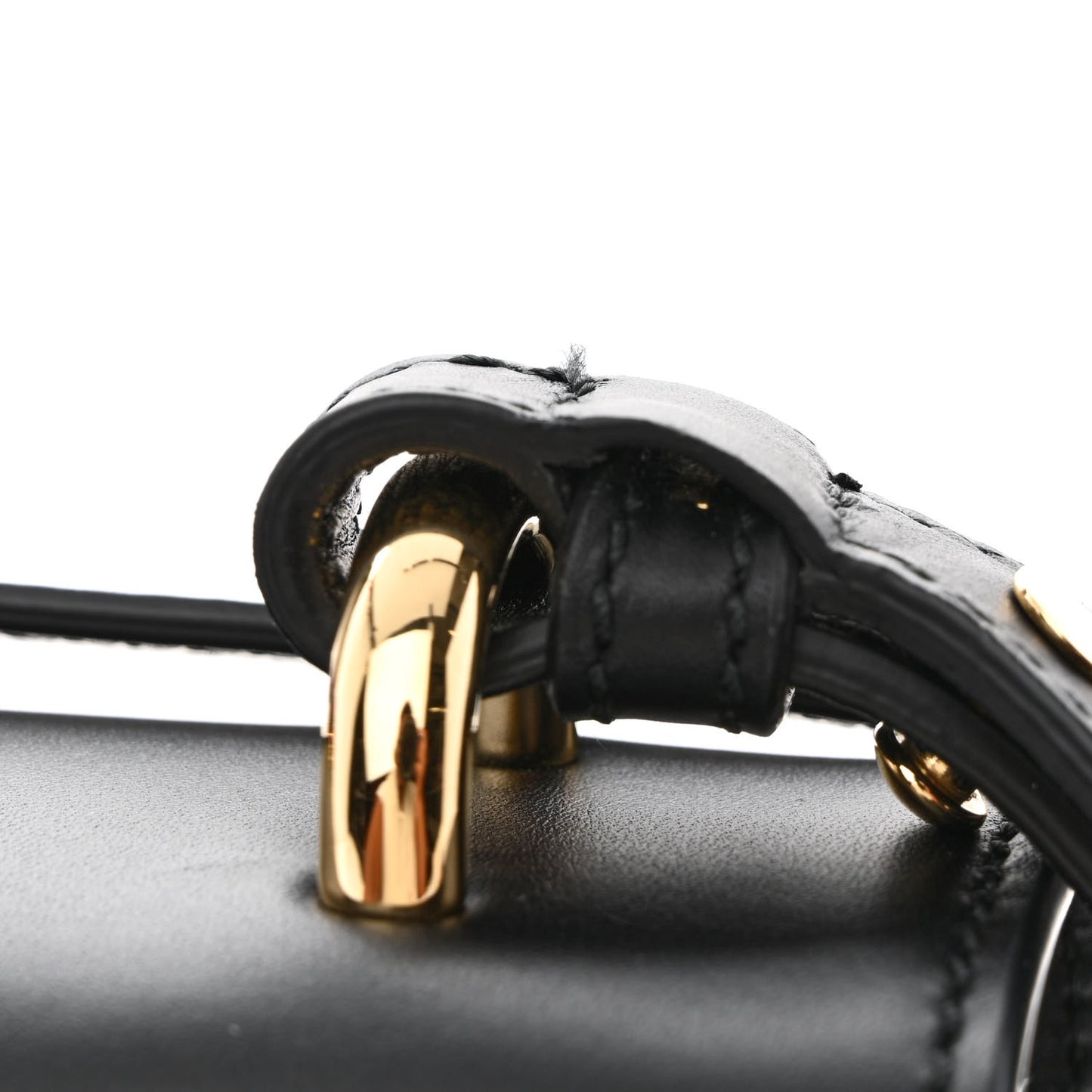 Calfskin Small Sylvie Shoulder Bag Black