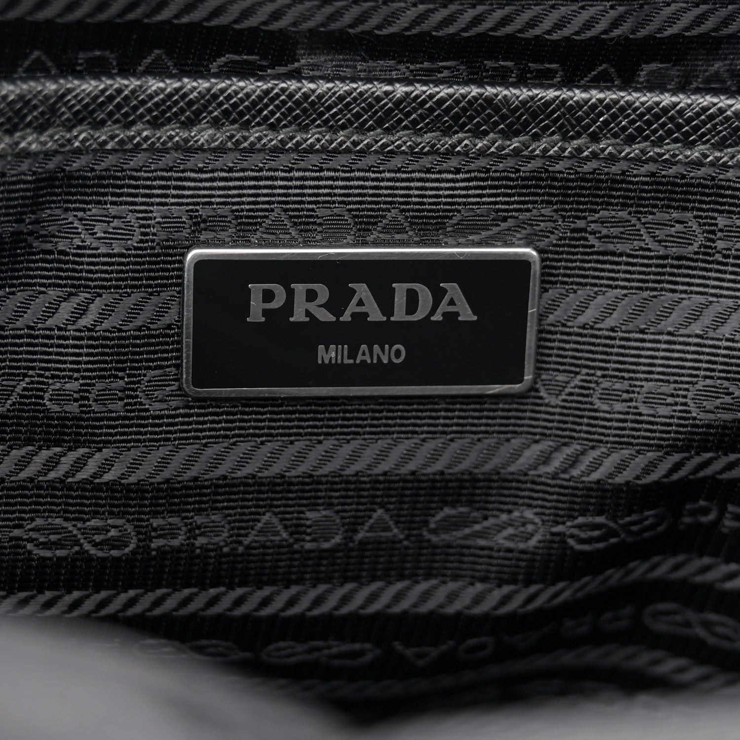 Prada Nylon New Vela Studded Backpack Black Fuoco 6 of 10